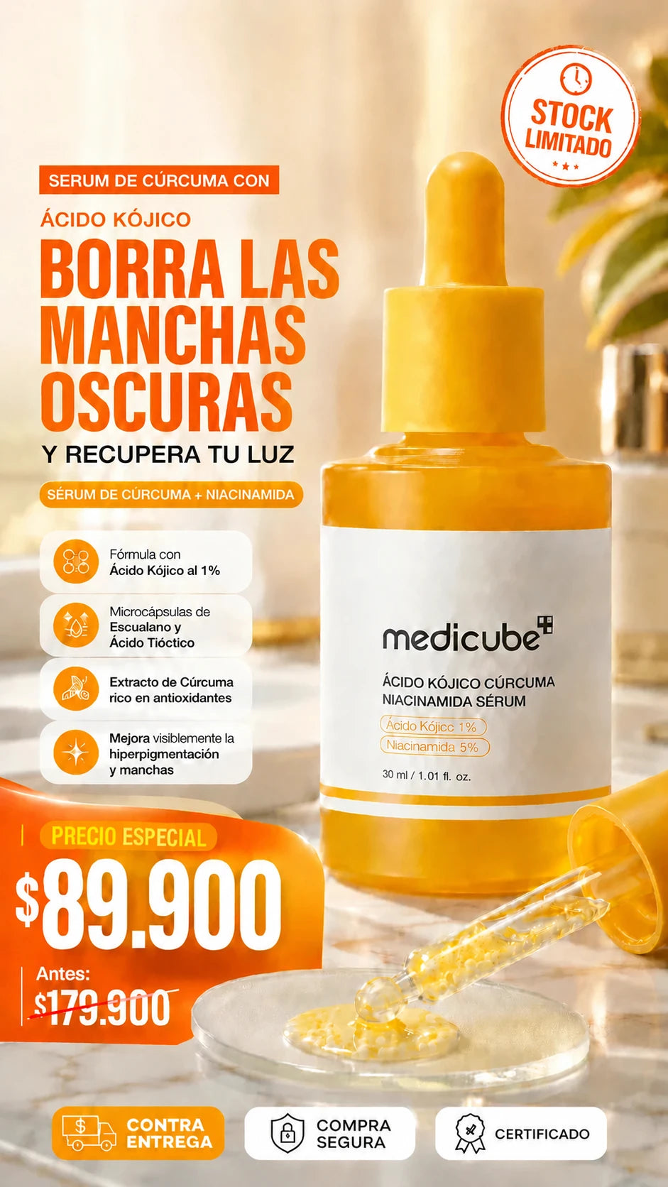 Medicube Serum Niacinamide De Cúrcuma